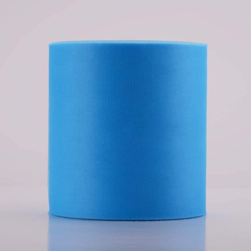 Miegecha Tulle Rolls 6  by 100 Yards (300 feet) Tulle Roll Spool Fabric for DIY Tutu Skirts Wedding Baby Shower Crafts Decorations Party Supplies (Light Blue) - Image 3